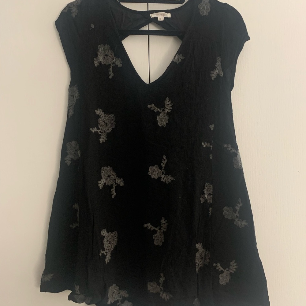 Black key-hole babydoll dress
